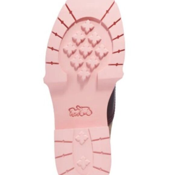 COACH Lorimer Coated Canvas Monogram Combat Booties Sz 5 NIB - Picture 5 of 6